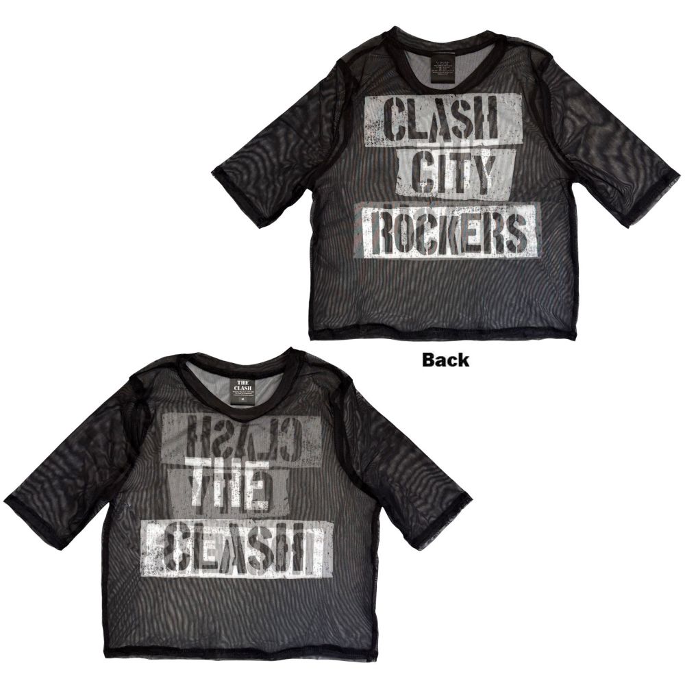 The Clash - City Rockers Crop top - Black